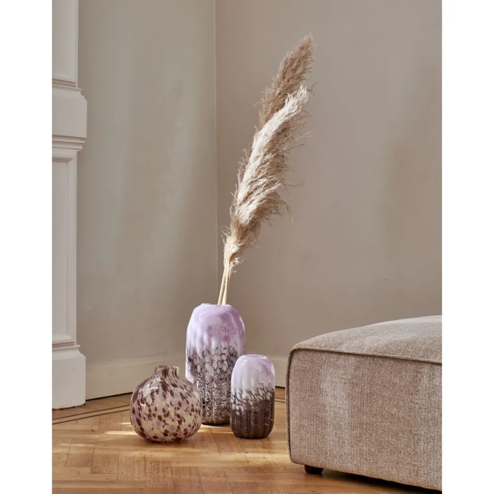 Pomax Vases-SOURIO - vase - verre - DIA 19,5 x H 39 cm - mix de couleurs