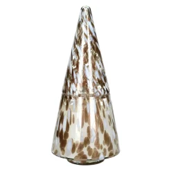 Pomax Senteurs-SPICCOLI - bougie parfumée - verre / cire - DIA 16,5 x H 38 cm - blanc