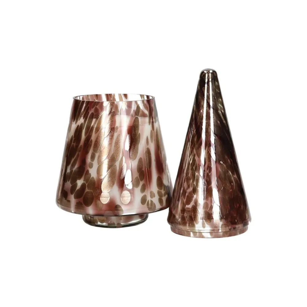 Pomax Senteurs-SPICCOLI - bougie parfumée - verre / cire - DIA 16,5 x H 38 cm - noir