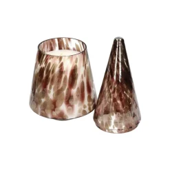 Pomax Senteurs-SPICCOLI - bougie parfumée - verre / cire - DIA 16,5 x H 38 cm - noir