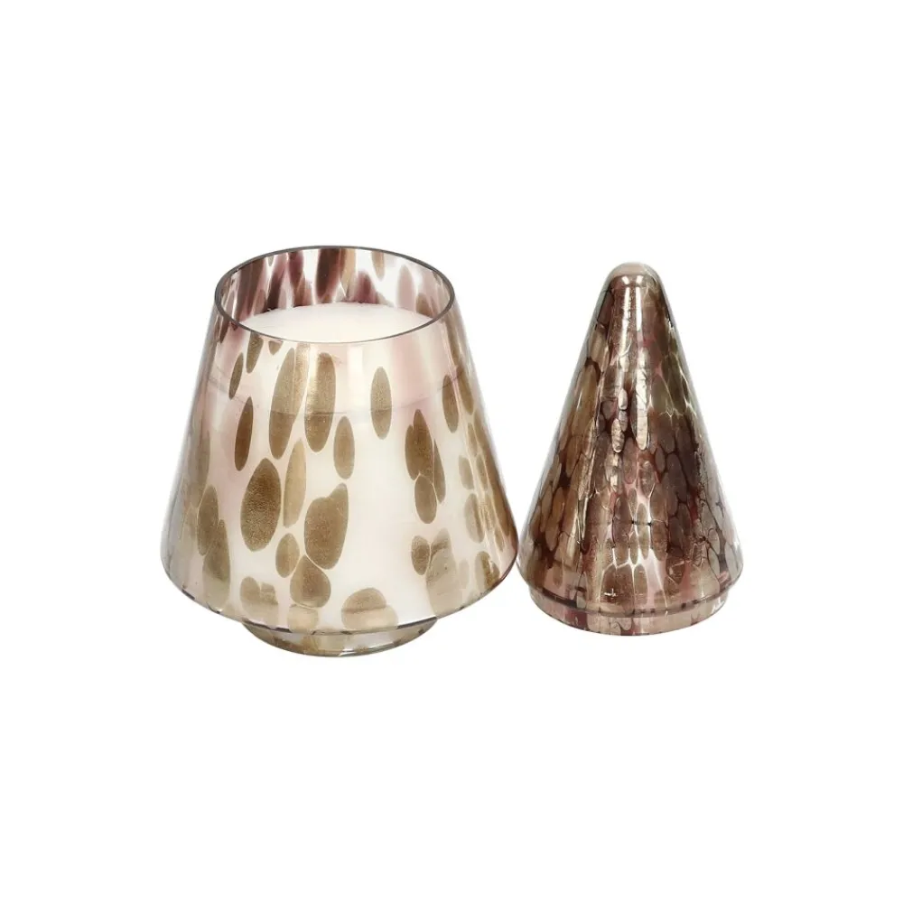 Pomax Senteurs-SPICCOLI - bougie parfumée - verre / cire - DIA 13 x H 25 cm - noir