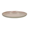Pomax Vaisselle-SPIRO - assiette à dessert - grès - DIA 21 cm x H 1,5 cm - poudre rose