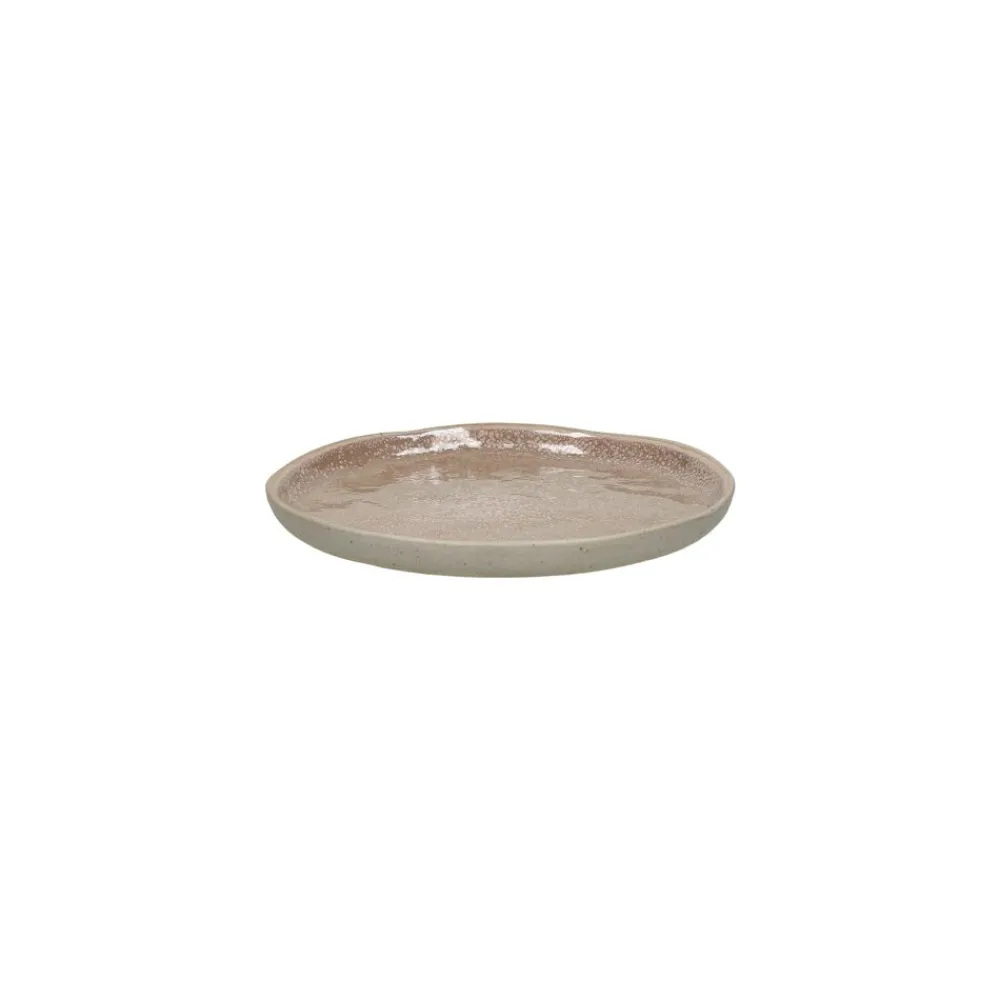 Pomax Vaisselle-SPIRO - assiette apéritif - grès - DIA 12 cm x H 1 cm - poudre rose