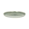 Pomax Vaisselle-SPIRO - assiette apéritif - porcelaine - DIA 12 cm x H 1 cm - céladon