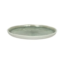 Pomax Vaisselle-SPIRO - assiette apéritif - porcelaine - DIA 12 cm x H 1 cm - céladon