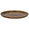 Pomax Vaisselle-SPIRO - assiette plate - grès - DIA 27 cm x H 1,5 cm - brun