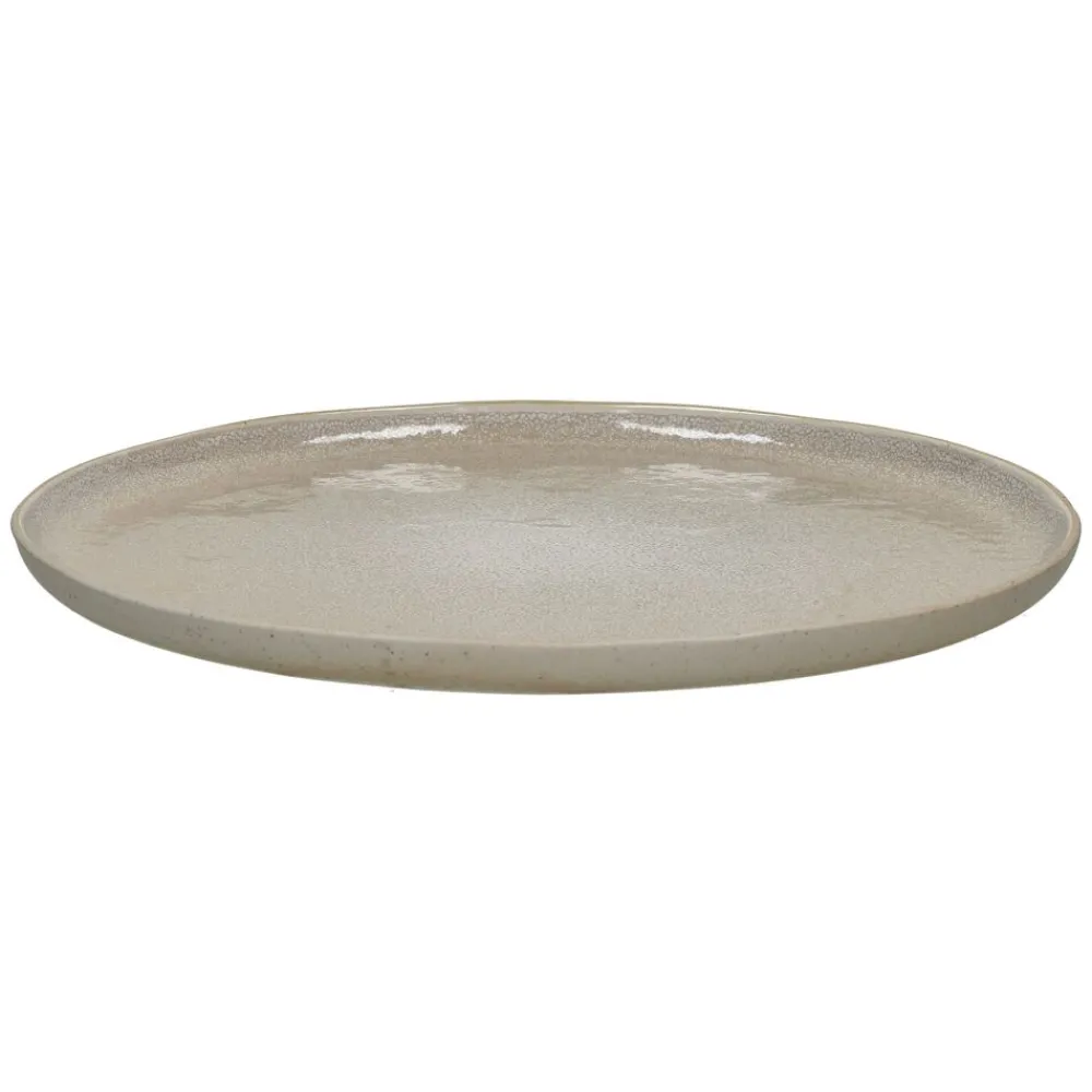 Pomax Vaisselle-SPIRO - assiette plate - grès - DIA 27 cm x H 1,5 cm - coquillage
