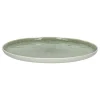 Pomax Vaisselle-SPIRO - assiette plate - porcelaine - DIA 27 cm x H 1,5 cm - céladon