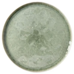 Pomax Vaisselle-SPIRO - assiette plate - porcelaine - DIA 27 cm x H 1,5 cm - céladon