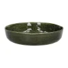 Pomax Vaisselle-SPIRO - blate - grès - DIA 24 x H 5,5 cm - vert foncé