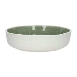 Pomax Vaisselle-SPIRO - blate - porcelaine - DIA 20,5 x H 5 cm - céladon