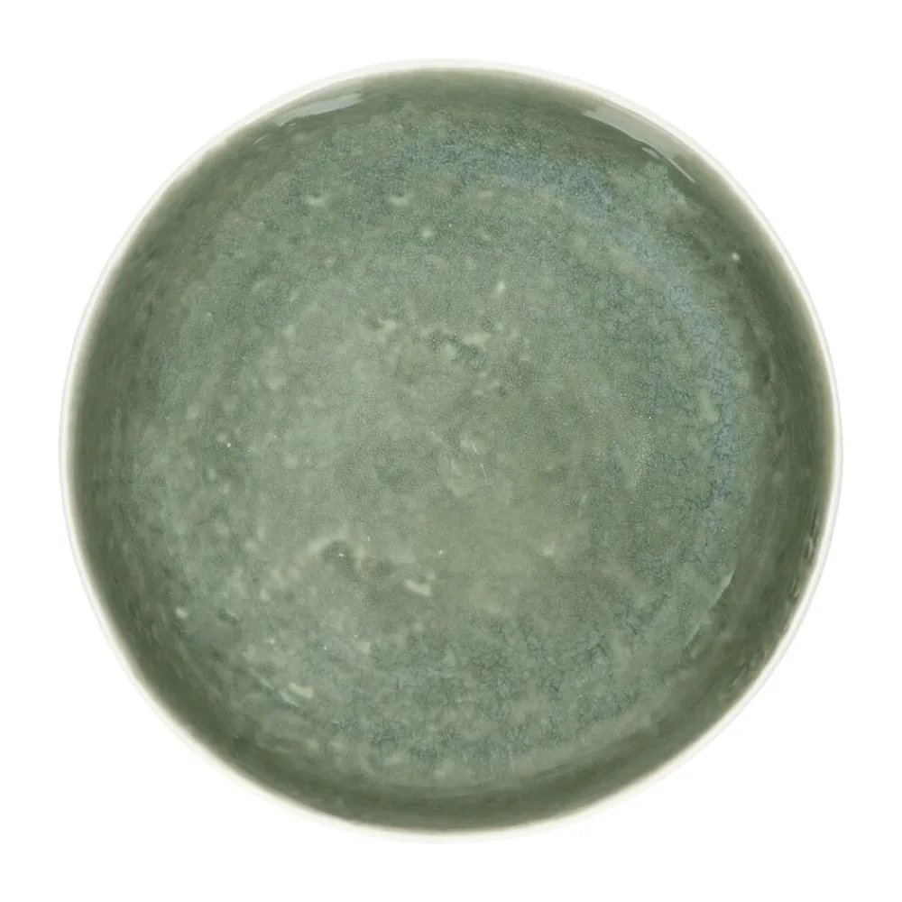 Pomax Vaisselle-SPIRO - blate - porcelaine - DIA 20,5 x H 5 cm - céladon
