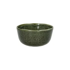 Pomax Vaisselle-SPIRO - bol à céréales - grès - DIA 13 x H 6 cm - vert foncé