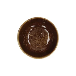 Pomax Vaisselle-SPIRO - bol à céréales - grès - DIA 13 x H 6 cm - brun