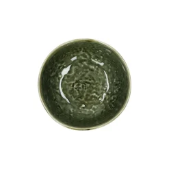 Pomax Vaisselle-SPIRO - bol à céréales - grès - DIA 13 x H 6 cm - vert foncé
