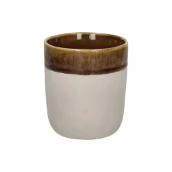 Pomax Vaisselle-SPIRO - gobelet - grès - DIA 8 x H 9 cm - brun
