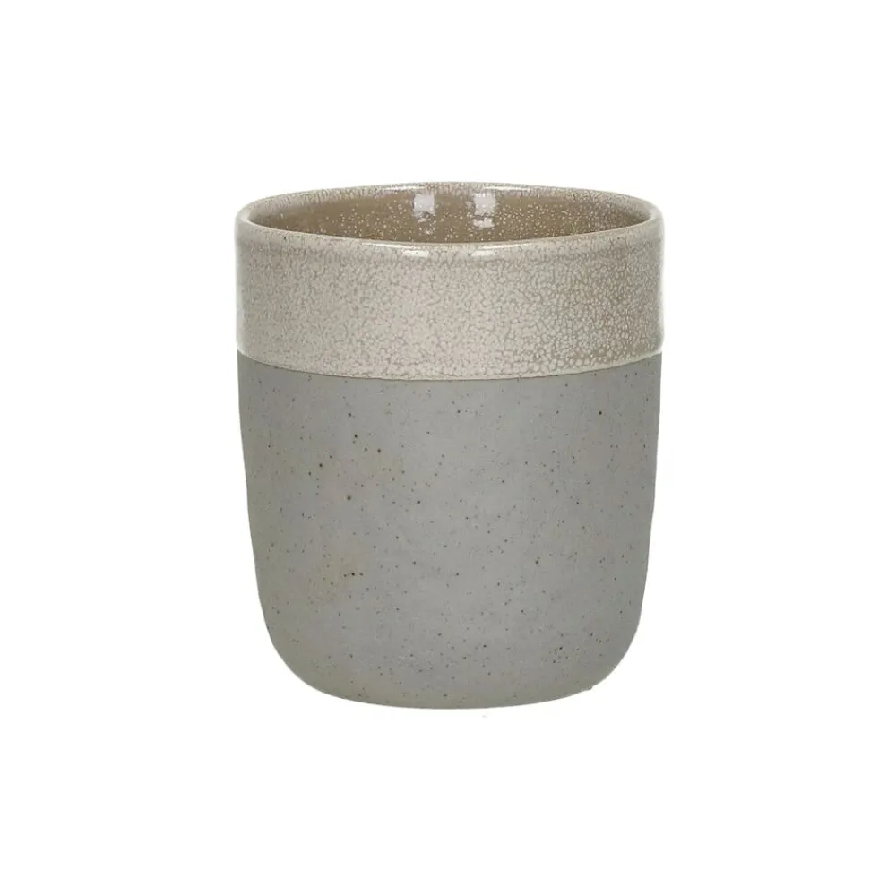 Pomax Vaisselle-SPIRO - gobelet - grès - DIA 8 x H 9 cm - coquillage