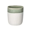 Pomax Vaisselle-SPIRO - gobelet - porcelaine - DIA 8 x H 9 cm - céladon