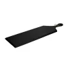 Pomax Saladiers / Plats À Servir-STANFORD - planche de service - bois de mangier / jute - L 70 x W 25 x H 1 cm - noir