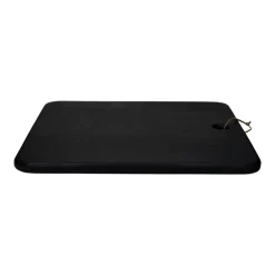 Pomax Saladiers / Plats À Servir-STANFORD - planche de service - bois de mangier / jute - L 55 x W 50 x H 2,5 cm - noir