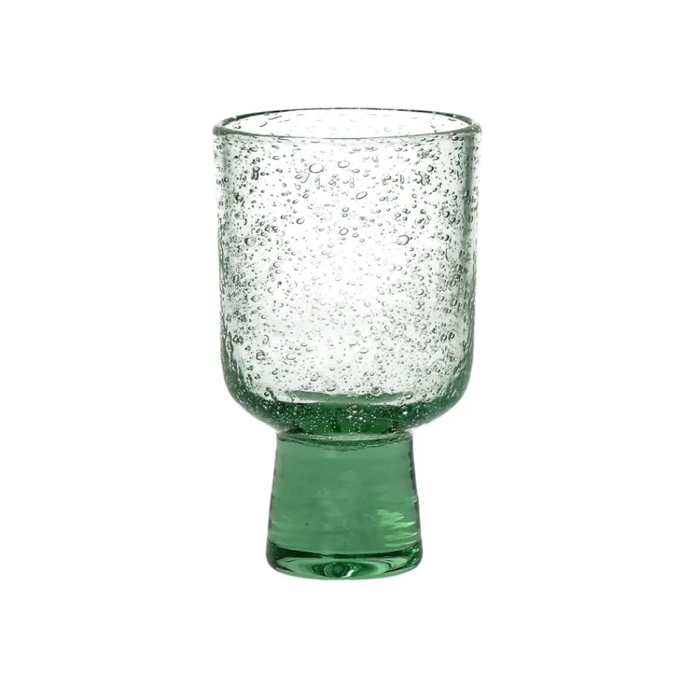 Pomax Verres-STÈLE - verre à vin blanc - verre - DIA 7,2 x H 12 cm - vert pâle