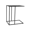 Pomax Tables Basses | Tables-STRAVO - table d'appoint - métal / aluminium - L 50 x W 35 x H 55 cm - noir