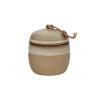 Pomax Bougies-STROMBOLI - bougie - céramique / cire - DIA 10,2 x H 12 cm - naturel