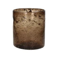 Pomax Photophores / T-lights-SUCHONG - photophore - verre - DIA 19,5 x H 21,5 cm - bronze