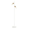 Pomax Lampadaires-SUSAN - lampadaire - métal / bois de manguier - H 143 cm - blanc