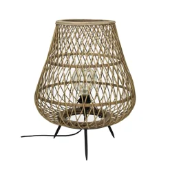 Pomax Lampadaires-TAO - lampe - bambou - DIA 38 x H 45 cm