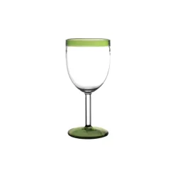 Pomax Verres-TARIFA - verre à vin - verre borosilicaté - DIA 8 x H 17 cm - vert