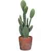 Pomax Plantes-TERRACOTTA LOVE - plante artificielle en pot - synthétique / terracotta - DIA 13 x H 46 cm - vert