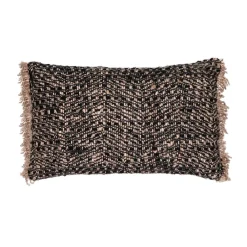 Pomax Coussins-THERESA - coussin - coton - L 50 x W 30 cm - brun