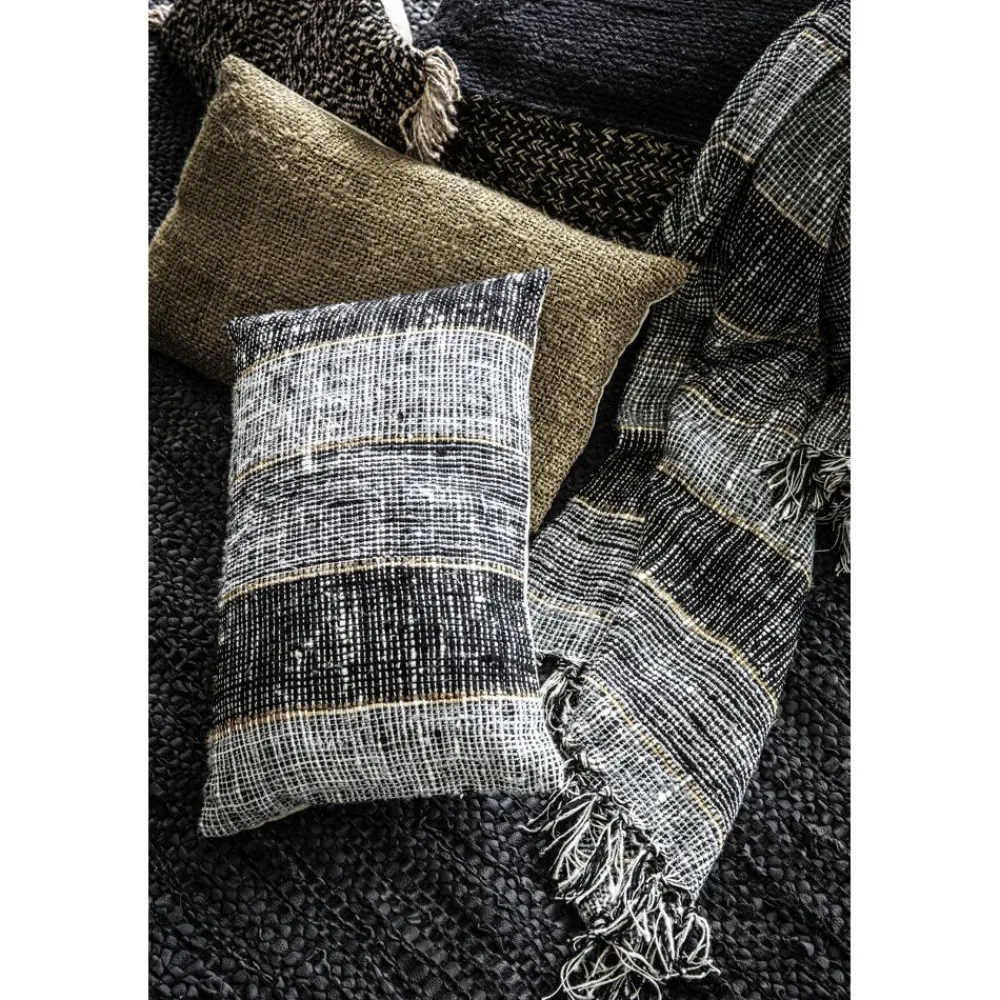 Pomax Coussins-THERESA - coussin - coton - L 50 x W 30 cm - brun