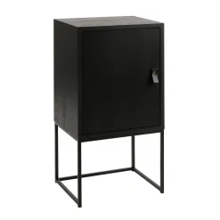 Pomax Armoires-TOKIO - armoire - mdf / placage de papier / métal - L 40 x W 30 x H 80 cm - noir