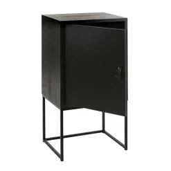 Pomax Armoires-TOKIO - armoire - mdf / placage de papier / métal - L 40 x W 30 x H 80 cm - noir