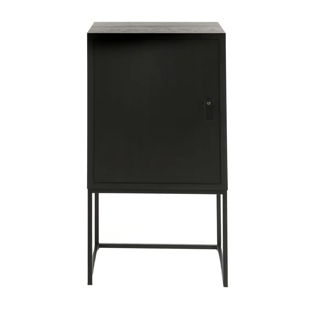 Pomax Armoires-TOKIO - armoire - mdf / placage de papier / métal - L 40 x W 30 x H 80 cm - noir