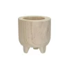 Pomax Cache-pots-TOMENTOSA - pot à fleurs - bois de paulownia - DIA 13 x H 14 cm - naturel