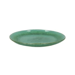 Pomax Vaisselle-TREILLE - assiette à dessert - grès - DIA 21 x H 2,5 cm - vert