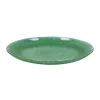 Pomax Vaisselle-TREILLE - assiette plate - grès - DIA 27,5 x H 3 cm - vert