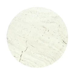 Pomax Concepts Modulaires-TREVI - dessus de table - travertin - DIA 45 x H 2 cm - ivoire