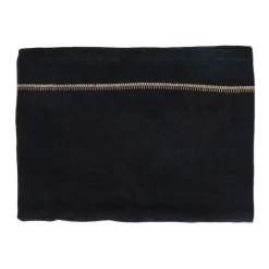 Pomax Linge De Table-TRIA - nappe de table - lin - L 250 x W 140 cm - noir