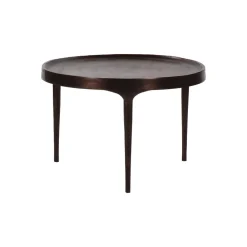 Pomax Tables Basses | Tables-TRIP - table basse - aluminium - DIA 60 x H 40 cm - bronze
