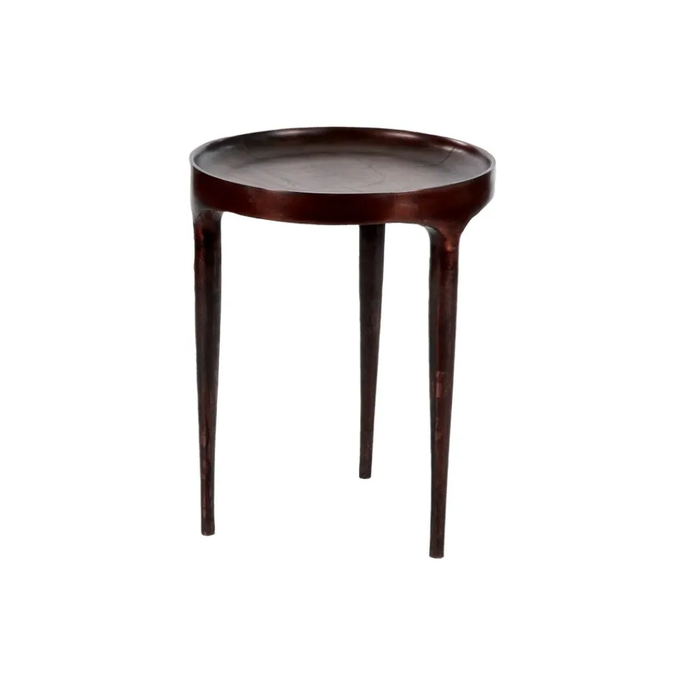 Pomax Tables Basses | Tables-TRIP - table basse - aluminium - DIA 40 x H 50 cm - bronze