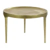 Pomax Tables Basses | Tables-TRIP - table basse - aluminium - DIA 60 x H 40 cm - or