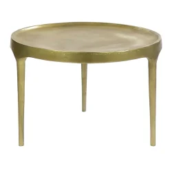 Pomax Tables Basses | Tables-TRIP - table basse - aluminium - DIA 60 x H 40 cm - or