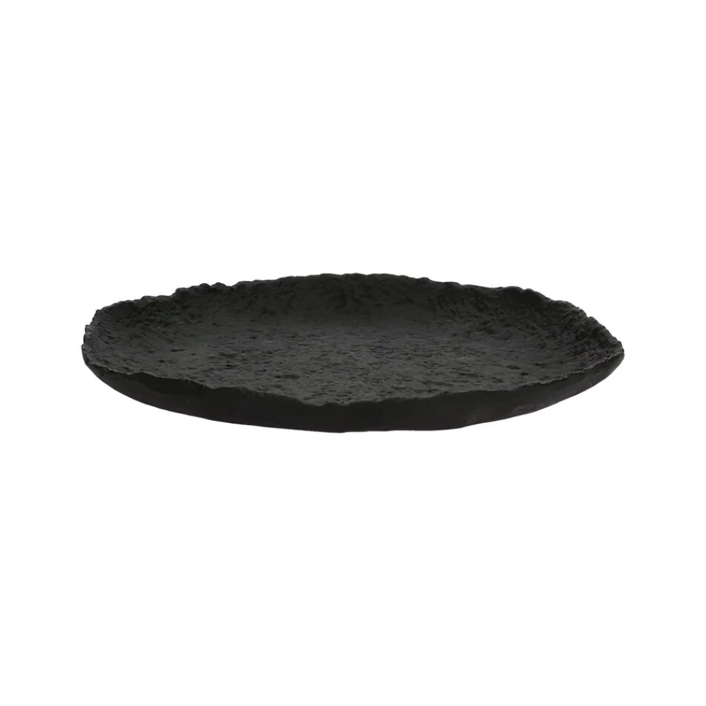 Pomax Bols & Paniers-TROMSO - plat - aluminium - DIA 29,5 x H 3 cm - noir
