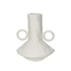 Pomax Vases-TRULLI - vase - aluminium - DIA 17,5 x H 21 cm - blanc cassé