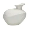 Pomax Vases-TRULLI - vase - aluminium - L 15 x W 14 x H 14 cm - blanc cassé