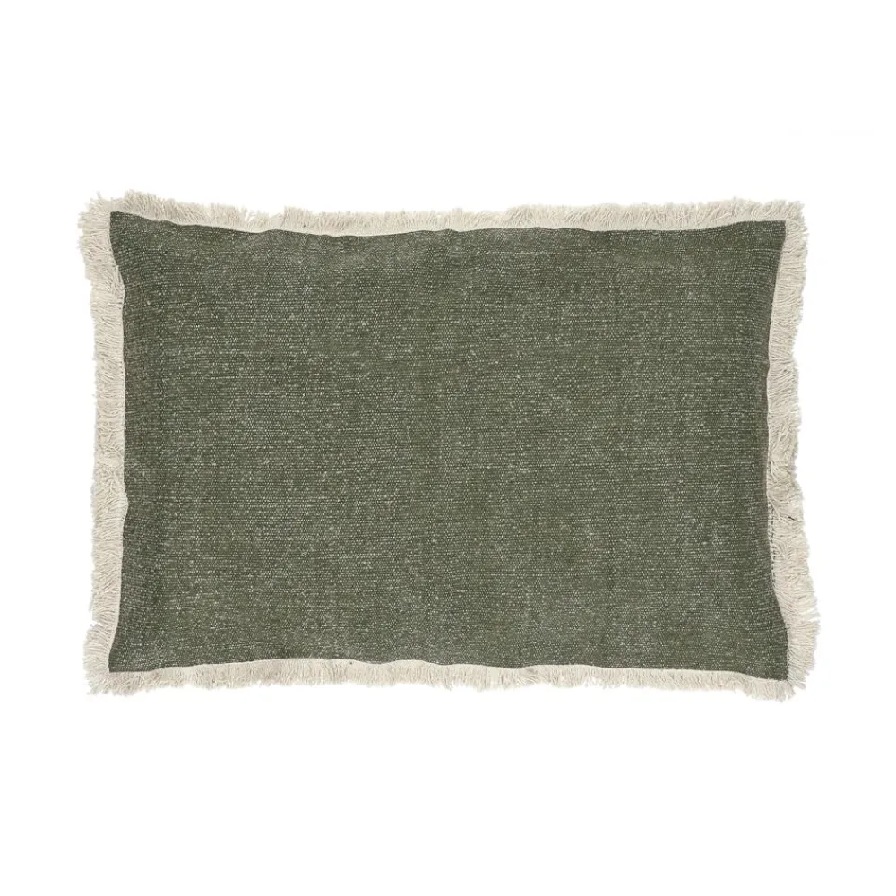 Pomax Coussins-TUVI - coussin - coton - L 50 x W 30 cm - vert
